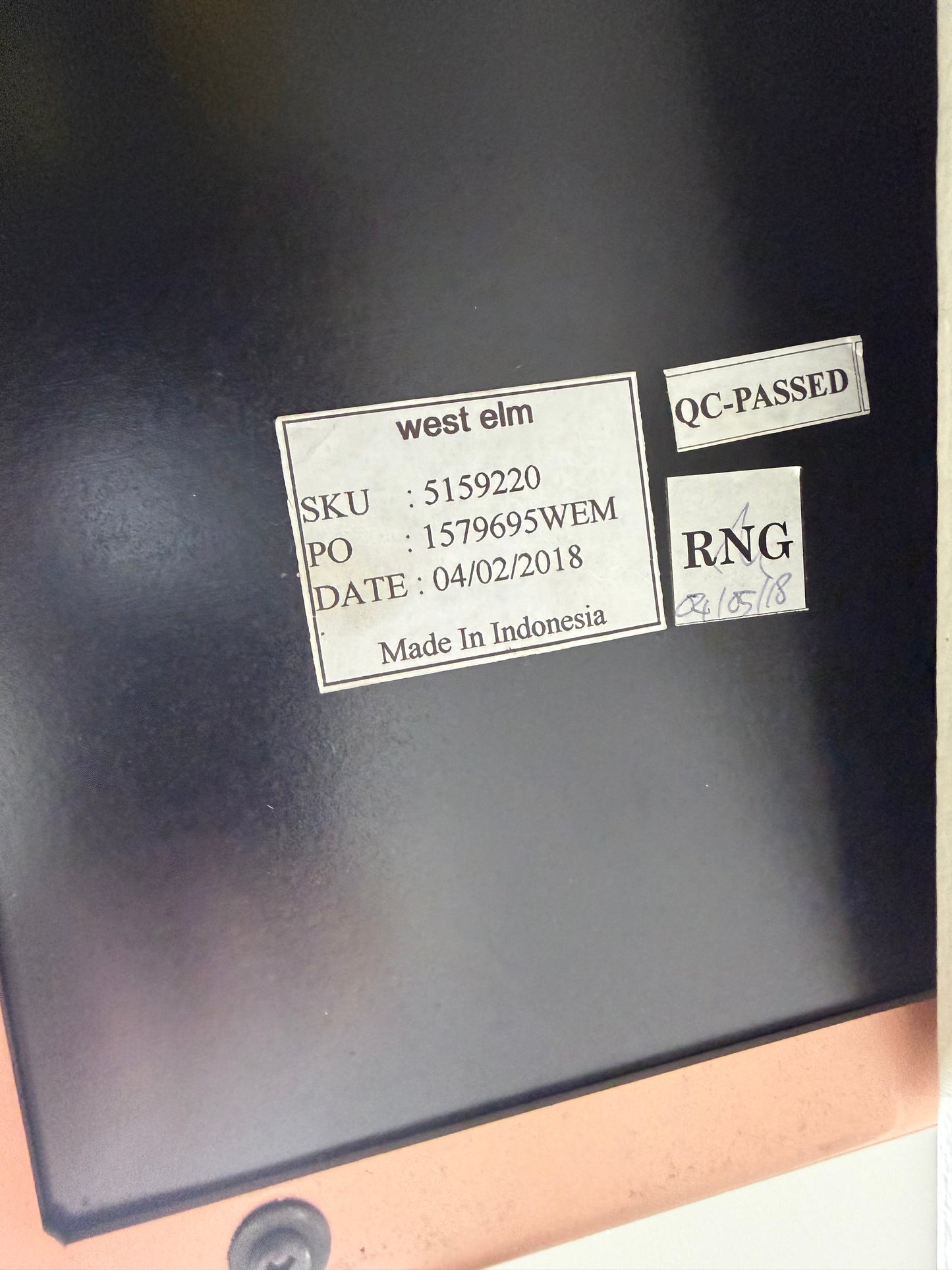 West Elm Oversized Floor Mirror – Brushed Copper Frame