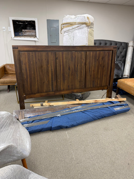 Solid Wood Panel Bed Frame (Full Set)